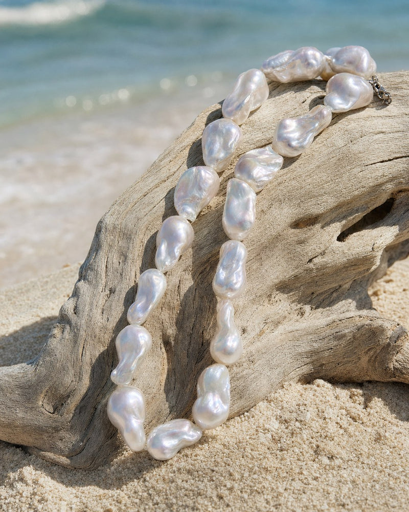 Sea Glass Baroque Pearl Strand