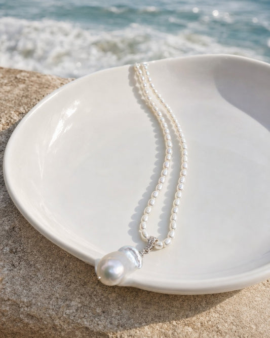 Seed & Sea Baroque Necklace