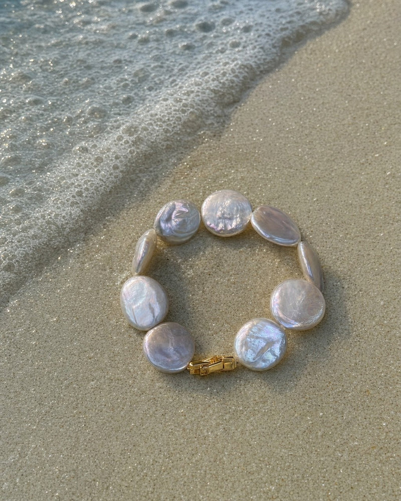 Tide Coin Pearl Bracelet