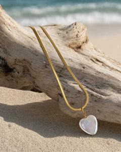 Sea Heart Pearl Necklace