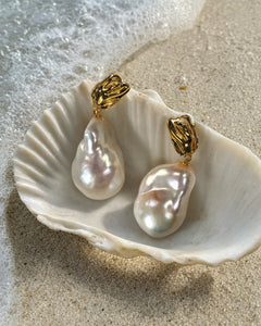 Golden Hour Baroque Drop Earrings