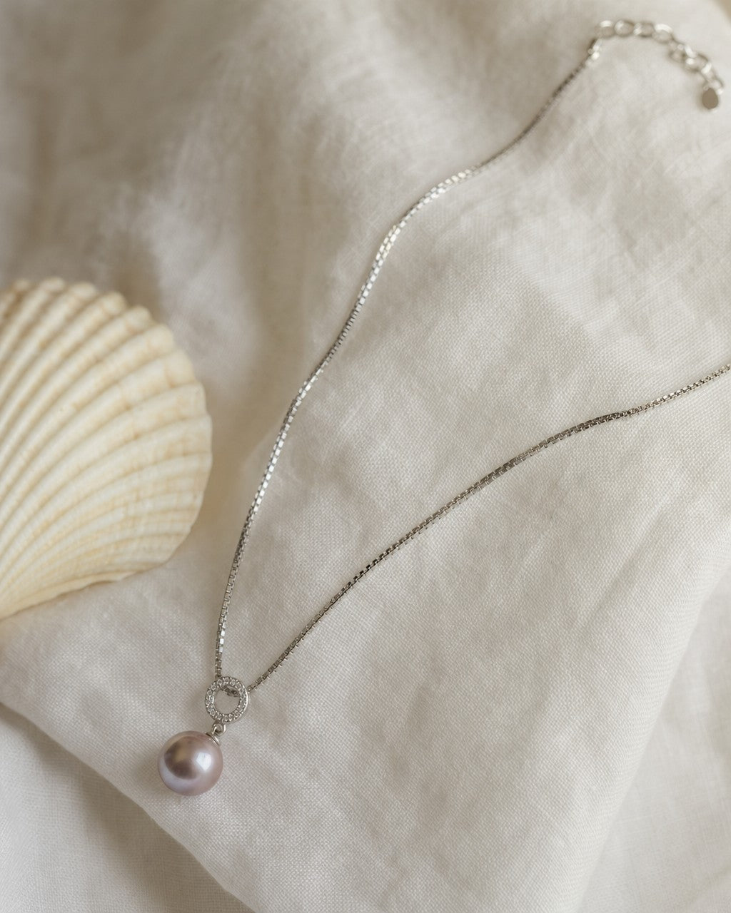 Lilac Dusk Pearl Necklace