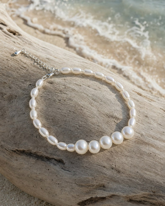 Smile Pearl Stacking Bracelet