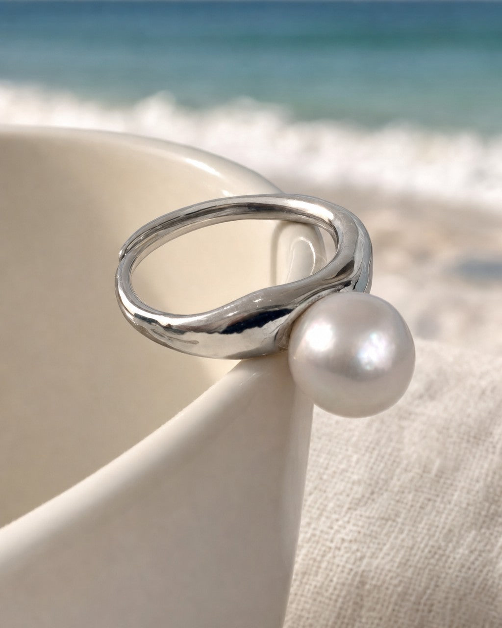 Still Water Edison Pearl Ring