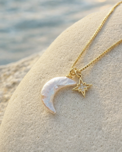 Crescent Moon & Star Necklace
